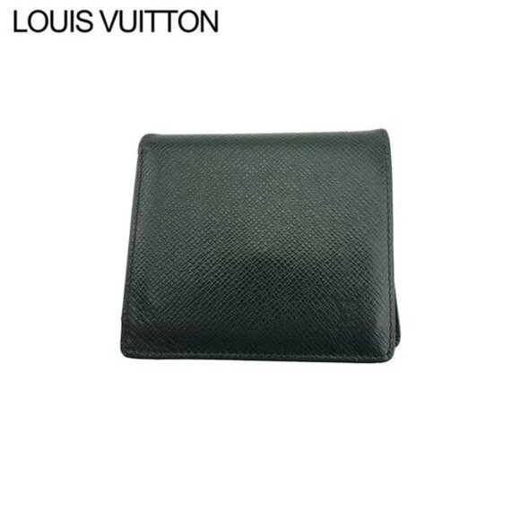 LOUIS VUITTON Bifold Wallet Taiga Taiga Leather Authentic Used T22478 - Picture 1 of 9